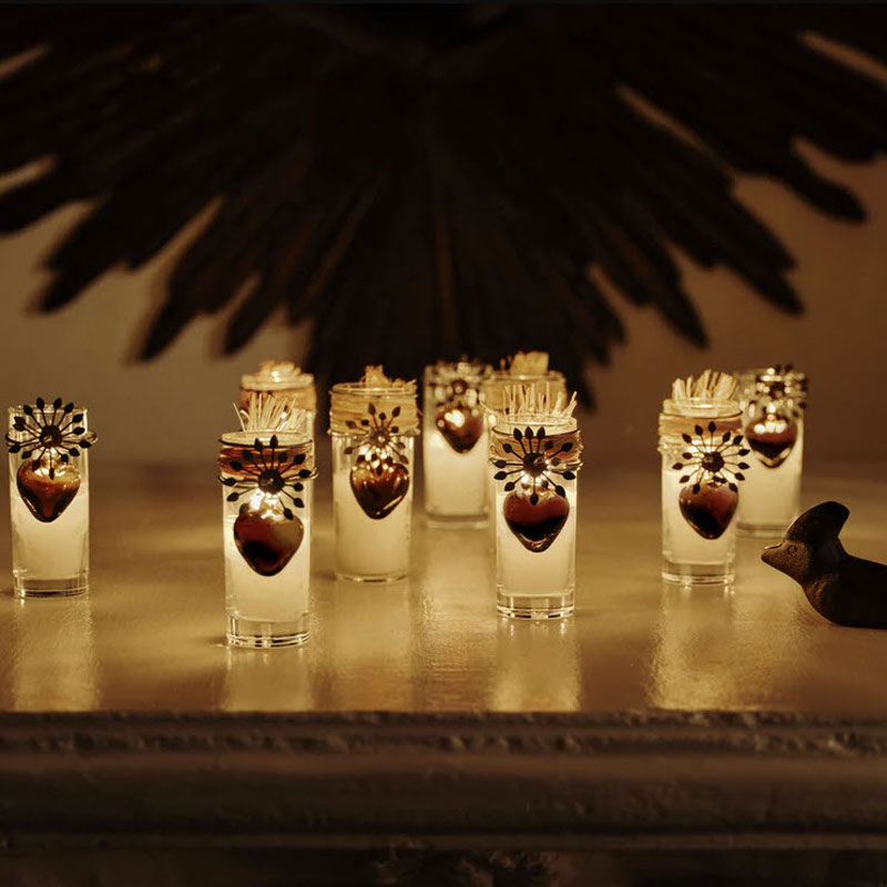 Jan Barboglio Adelita Sacred Heart Vela Candle