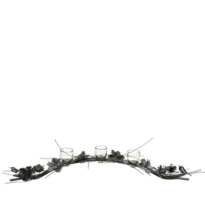 Jan Barboglio Rambling Rose Candelabra