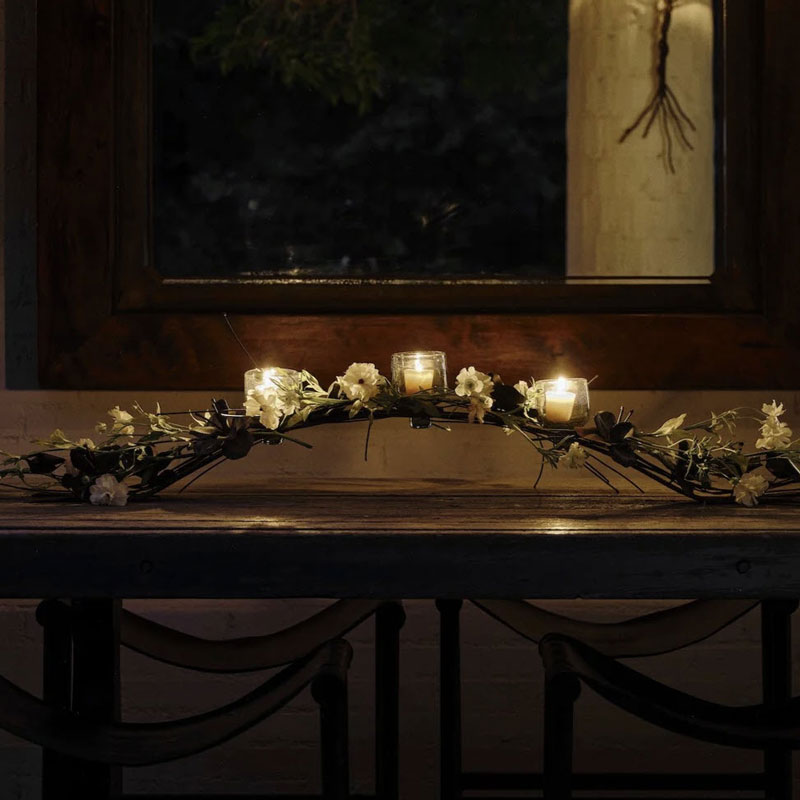 Jan Barboglio Rambling Rose Candelabra