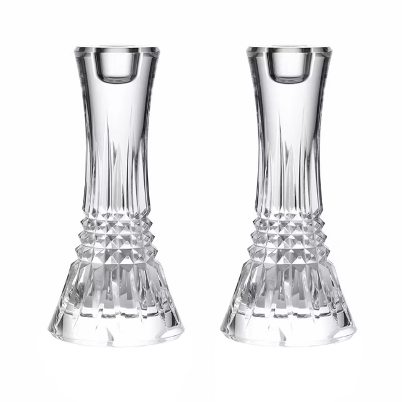 Waterford Lismore Diamond Set of 2 Candlestick Holders, 7