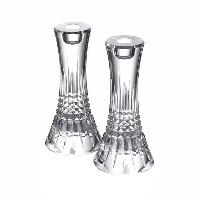 Waterford Lismore Diamond Set of 2 Candlestick Holders, 7