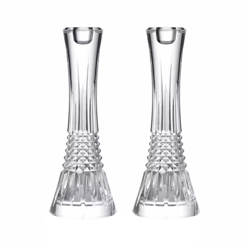 Waterford Lismore Diamond Set of 2 Candlestick Holders, 10