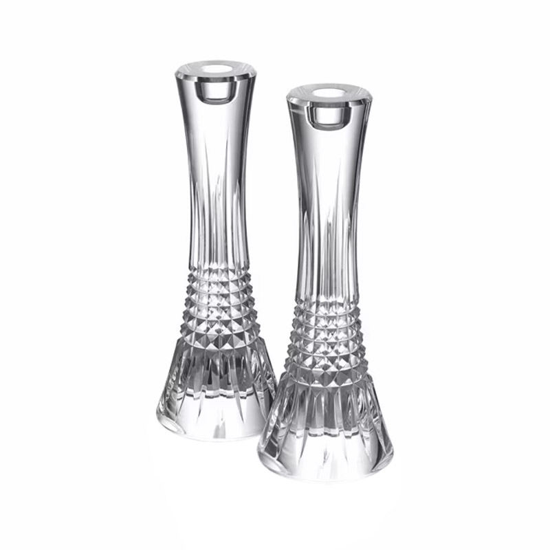 Waterford Lismore Diamond Set of 2 Candlestick Holders, 10