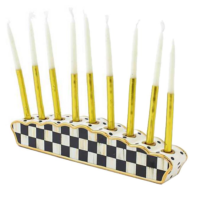 MacKenzie-Childs Courtly Check Classic Menorah