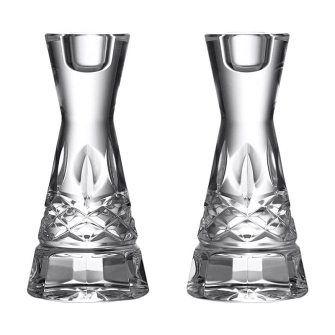 Waterford Lismore Round 6" Candlesticks, Set of 2