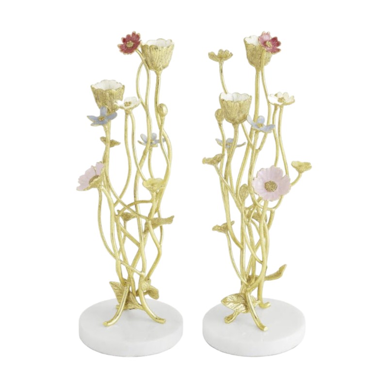 Michael Aram Wildflowers Candleholders, Set of 2