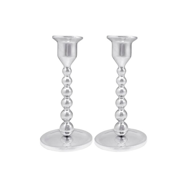 Mariposa Pearled Small Candlestick Set