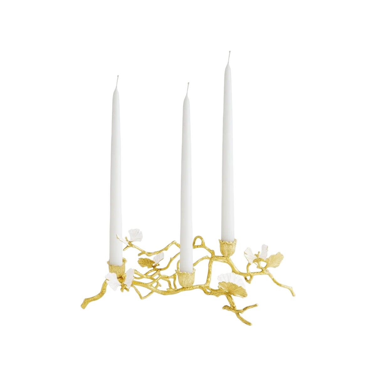 Michael Aram Butterfly Ginkgo Gold Low Candleholder