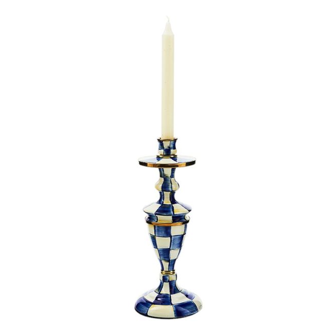 MacKenzie-Childs Royal Check Medium Candlestick | 89811-240