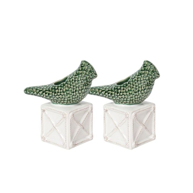Juliska Berry & Thread Bird Topiary Candlesticks, Set of 2