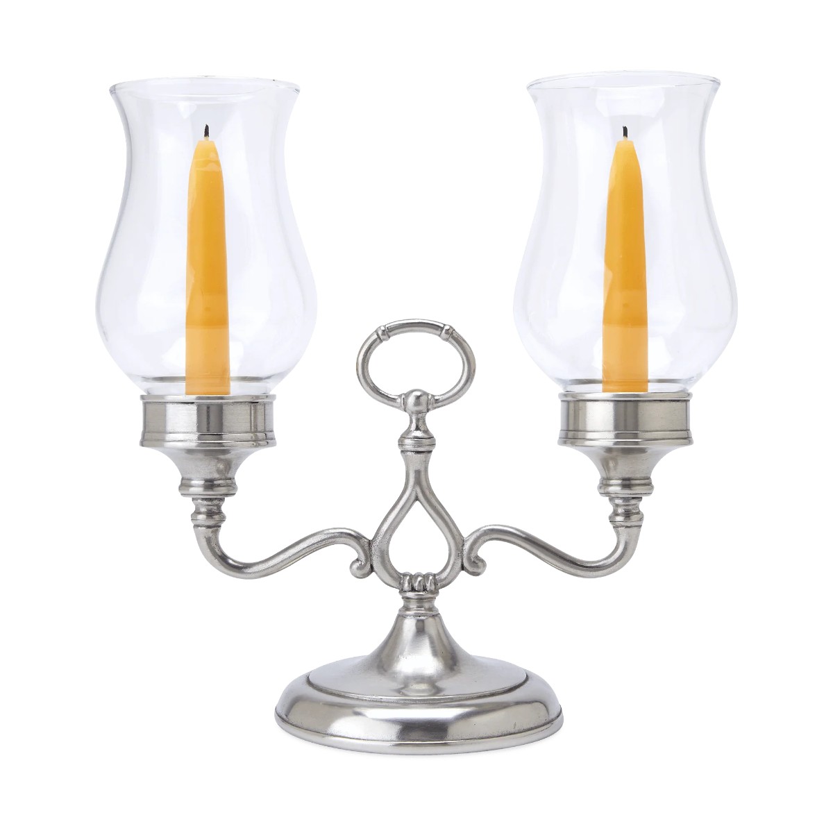 Match Pewter Double Garden Candle Holder