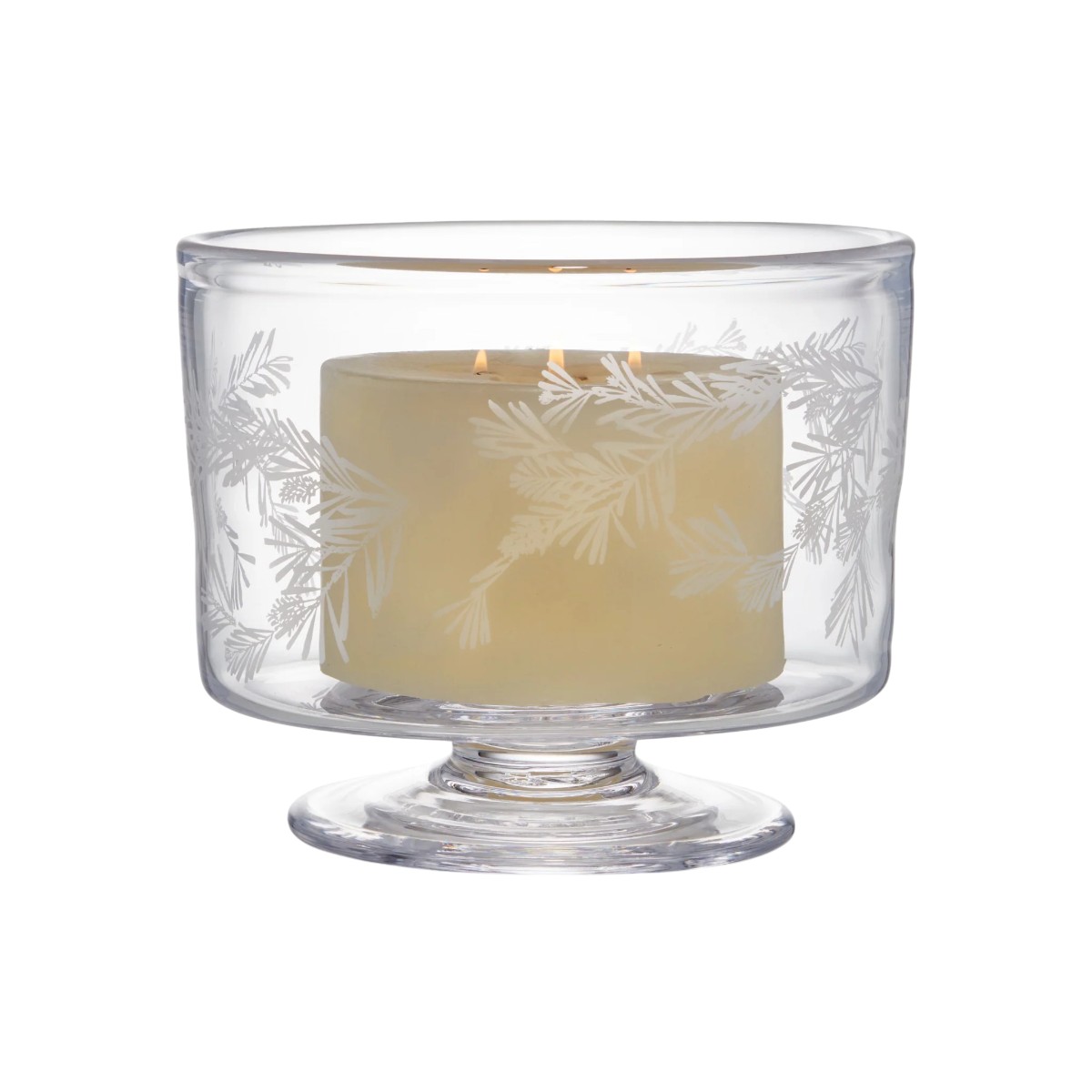 Simon Pearce Engraved Pine Nantucket Low Hurricane