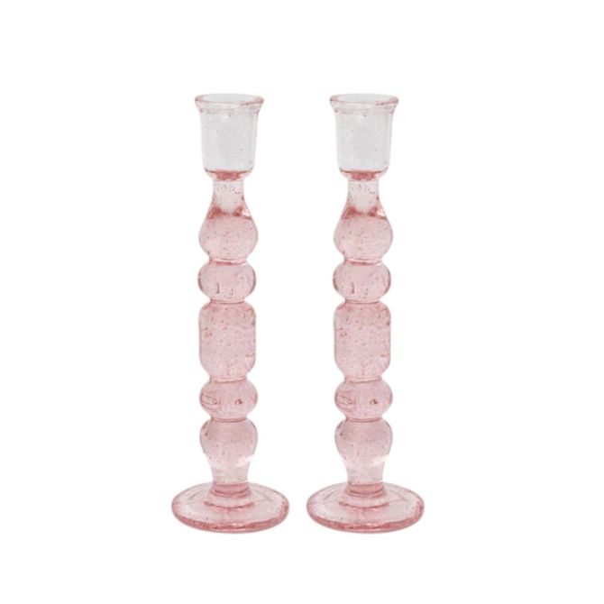 Juliska Provence 9" Candlestick Set, Blush