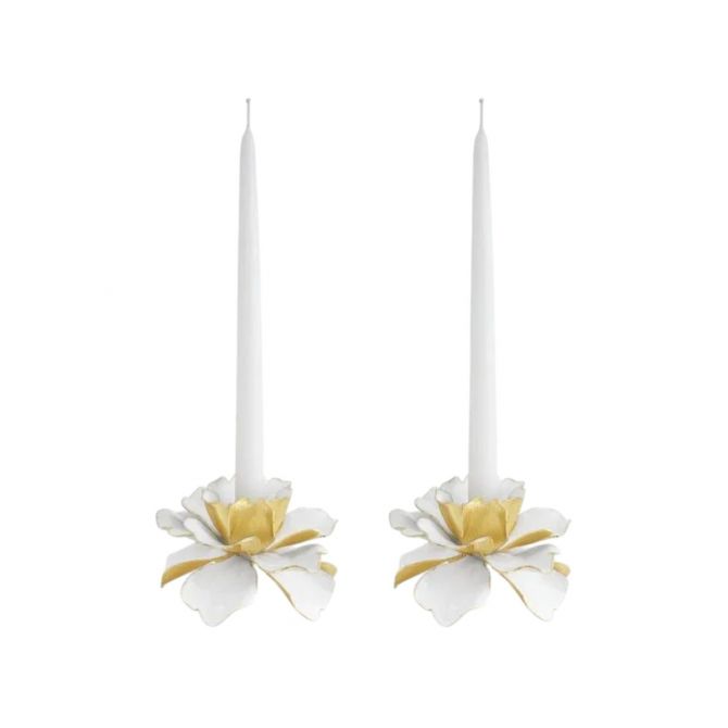 Michael Aram Gardenia Candleholders, Set of 2