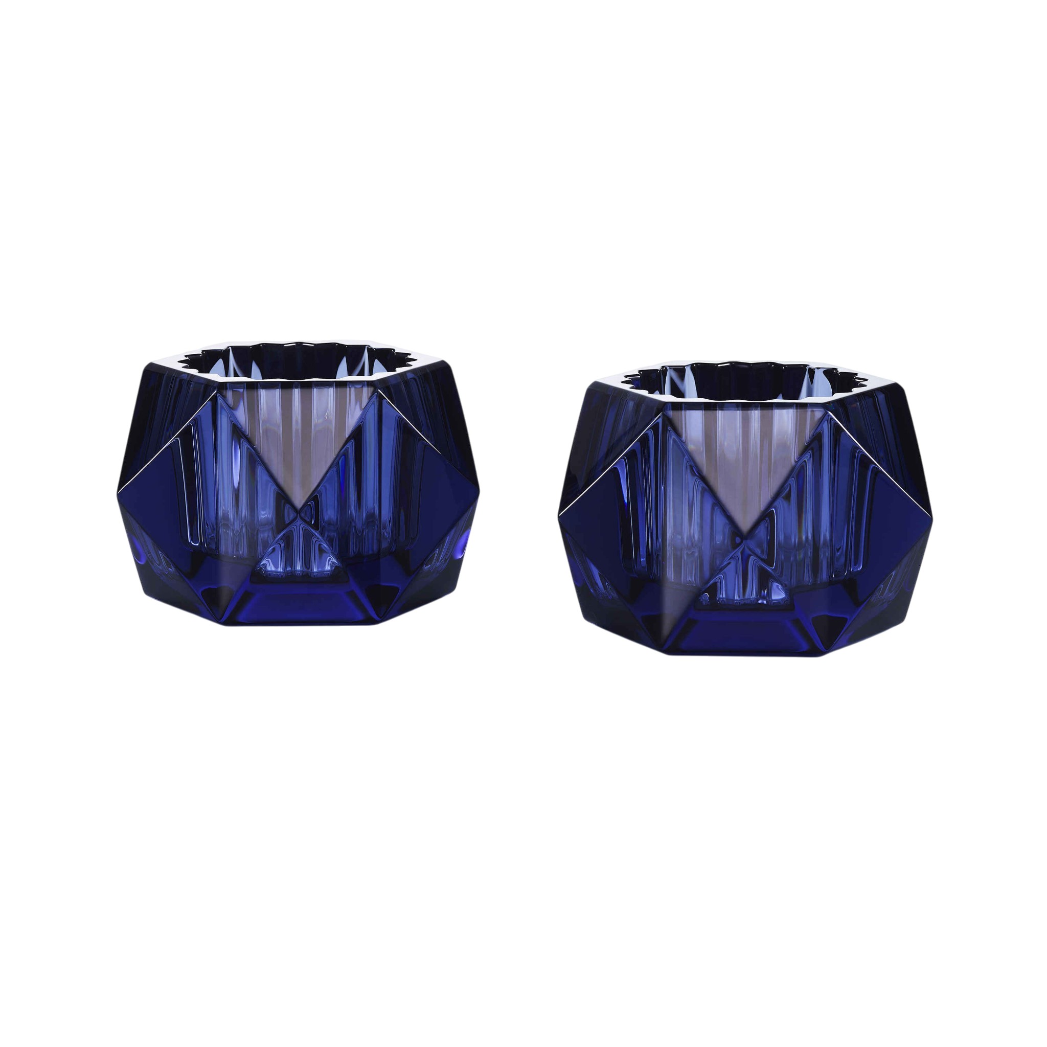 Baccarat Midnight Blue Louxor Votives, Set of 2