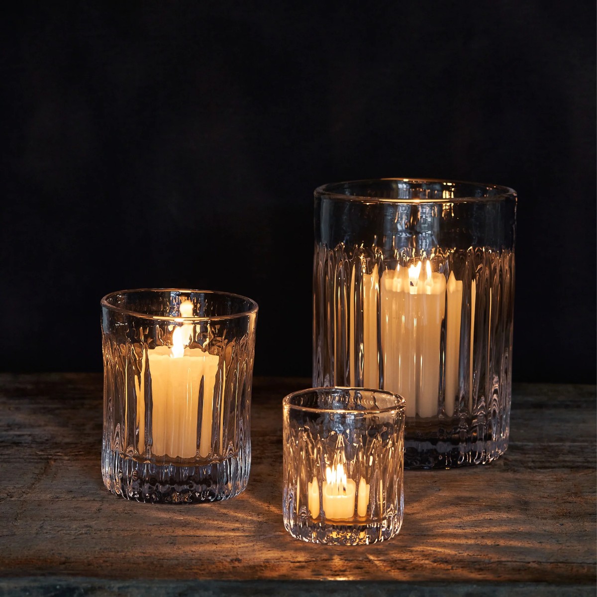 Simon Pearce Montpelier Hurricane Candleholder, Medium