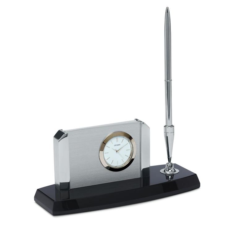 Citizen Clock Desk Pen Holder
