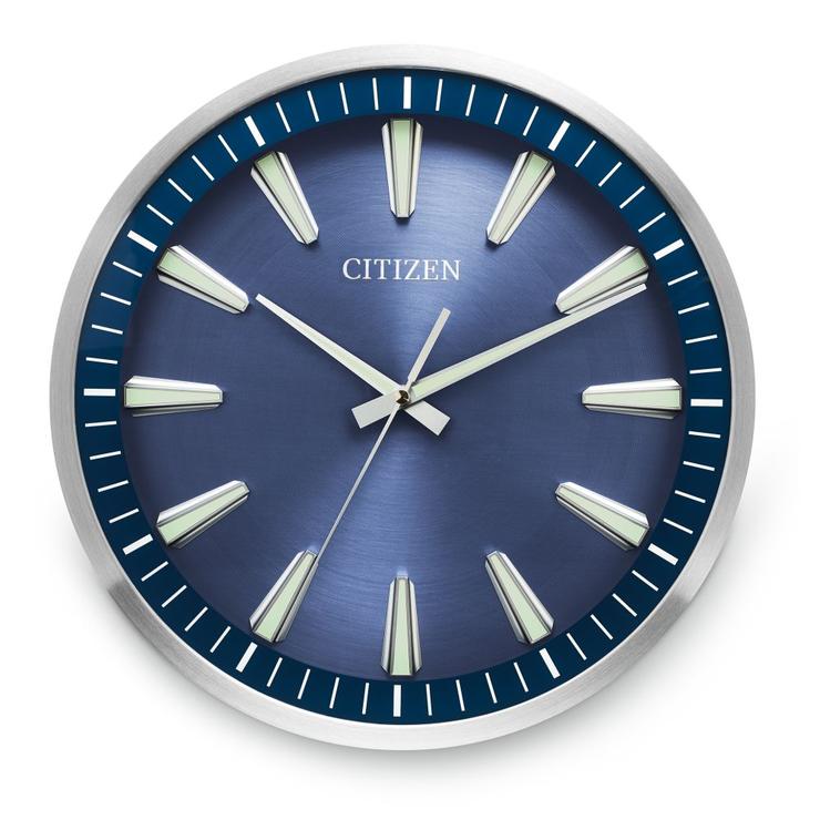 Citizen Clock Gallery Circular Wall Clock, Navy CC2010 Borsheims