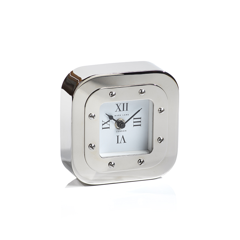 Zodax Mark Lane Table Clock Nickel- Small