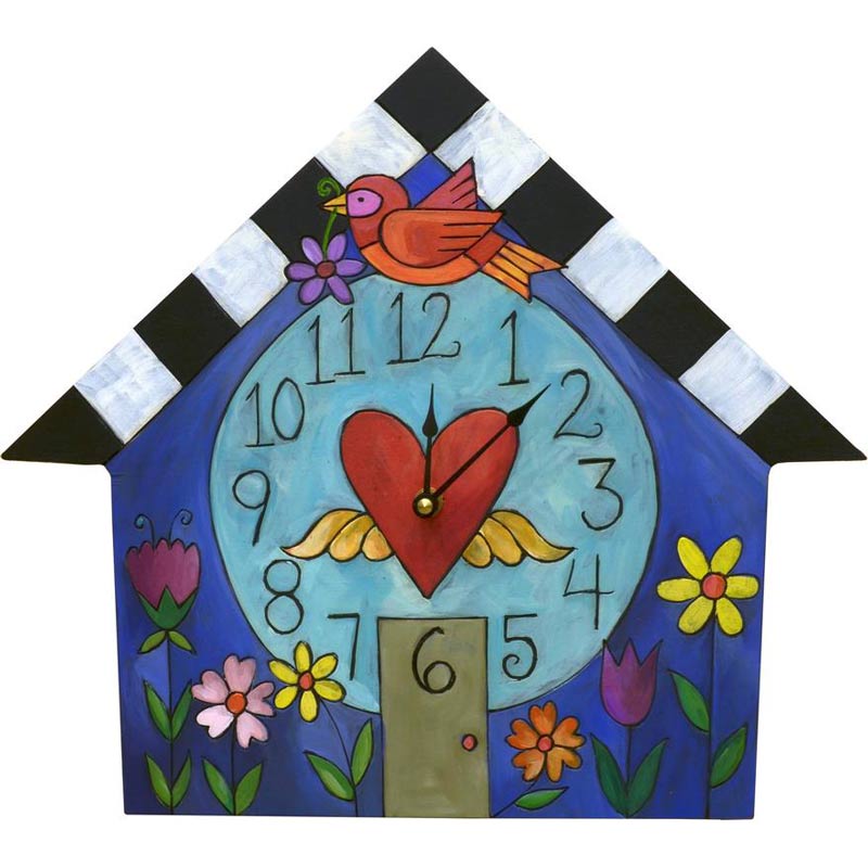 Sticks A Little Birdie House Clock