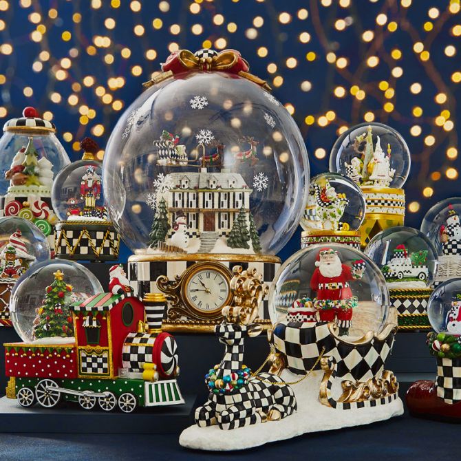 MacKenzie-Childs Christmas Magic Globe Clock | 35509-0351 | Borsheims