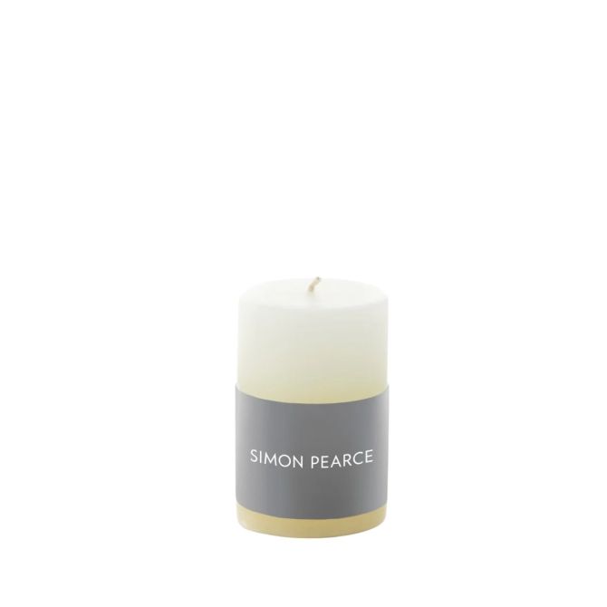 Simon Pearce Ivory Pillar Candle, 2x3