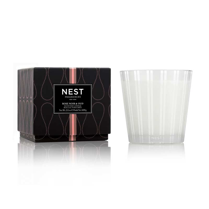 NEST New York Rose Noir & Oud 3 Wick Candle