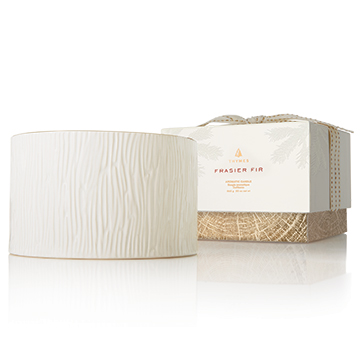 Thymes Frasier Fir 3-Wick Ceramic Candle