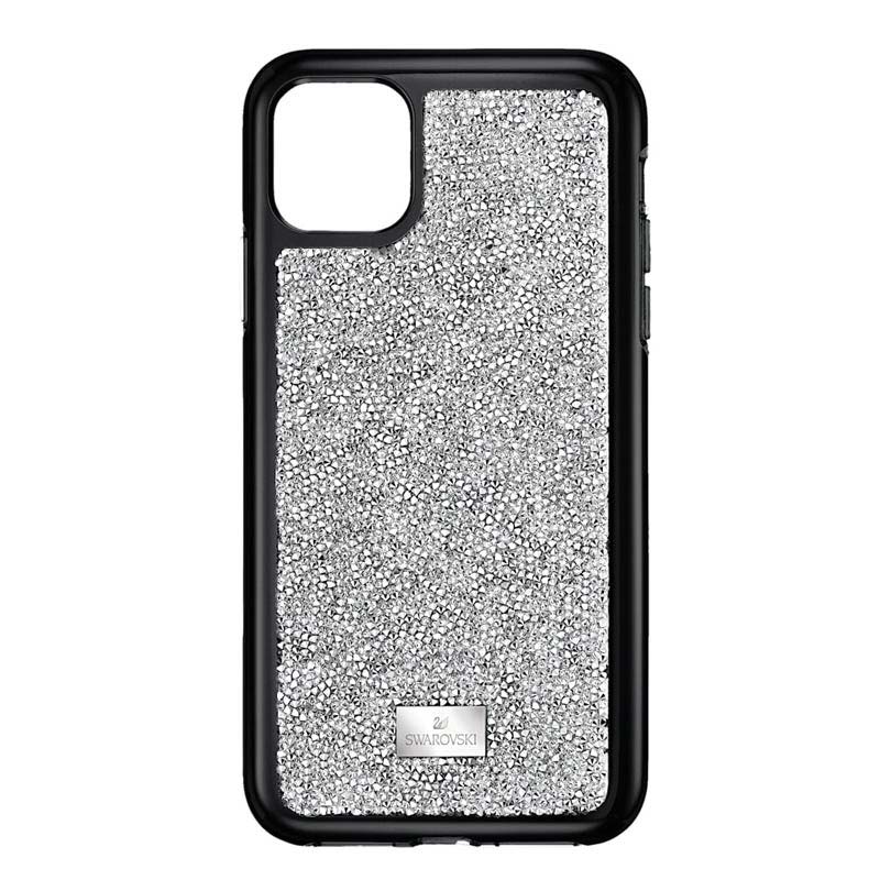 beet Succes Voorzitter Swarovski Glam Rock iPhone 11 PRO Case with Bumper, Silver Tone | Borsheims