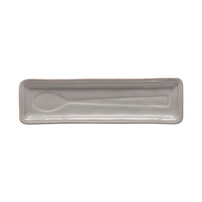 Casafina 11" Fontana Spoon Rest, Cinza Suave