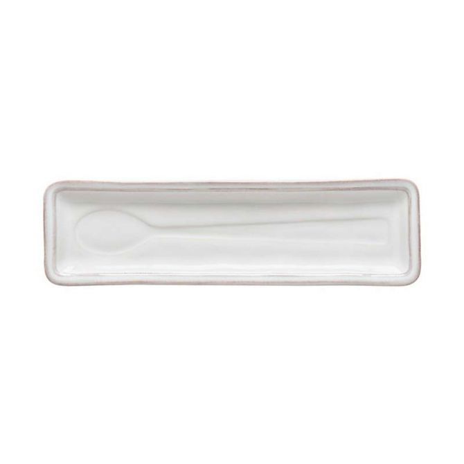 Casafina 11" Fontana Spoon Rest, White