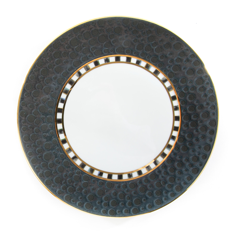 MacKenzie-Childs SoHo Salad Plate, Midnight