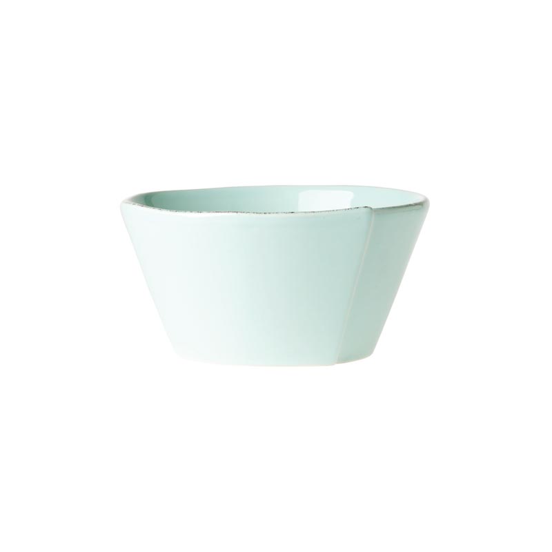 Vietri Lastra Stacking Cereal Bowl, Aqua
