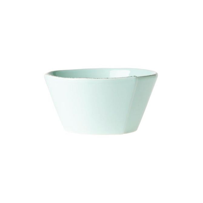 Vietri Lastra Stacking Cereal Bowl, Aqua
