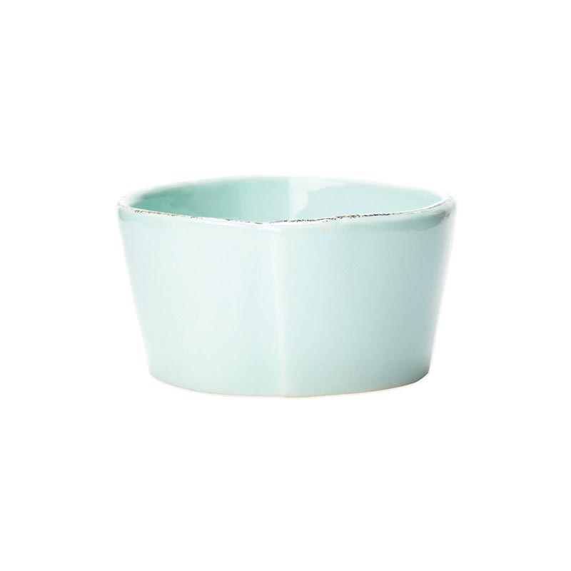 Vietri Lastra Condiement Bowl, Aqua