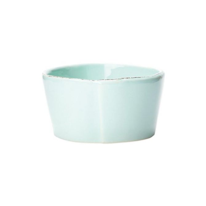 Vietri Lastra Condiement Bowl, Aqua