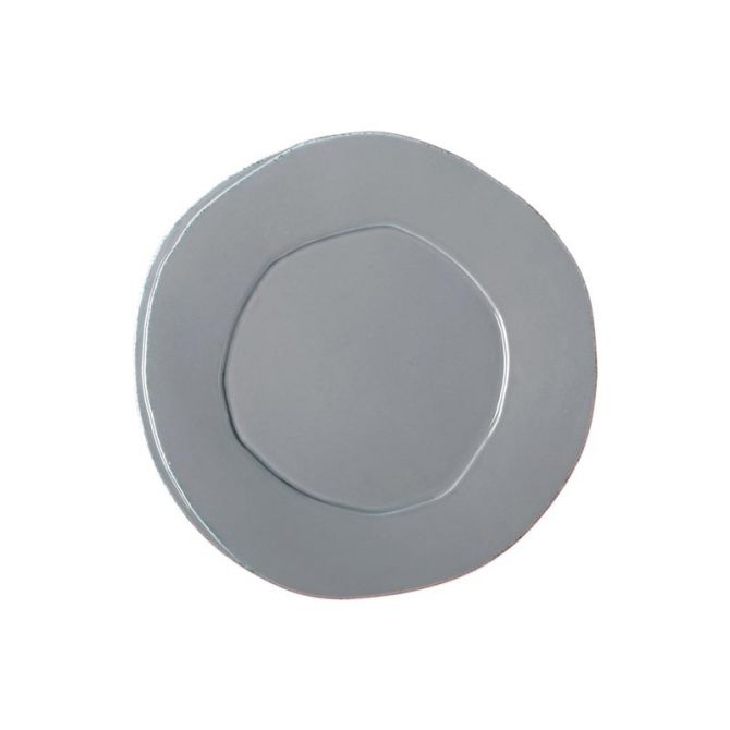 Vietri Lastra European Dinner Plate, Grey