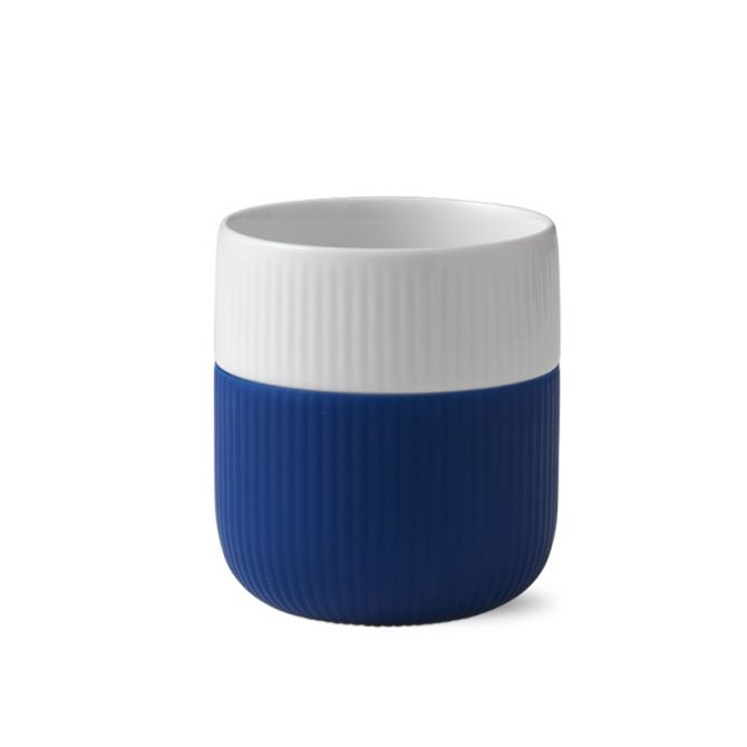 Royal Copenhagen Fluted Contrast Mug, Mega Blue