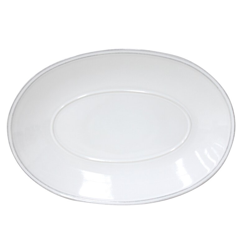 Costa Nova Friso White Oval Platter, 8