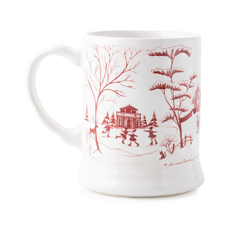 Juliska Country Estate Mr. & Mrs. Claus Ruby Mug
