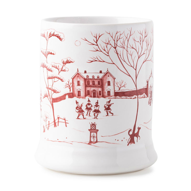 Juliska Country Estate Mr. & Mrs. Claus Ruby Mug
