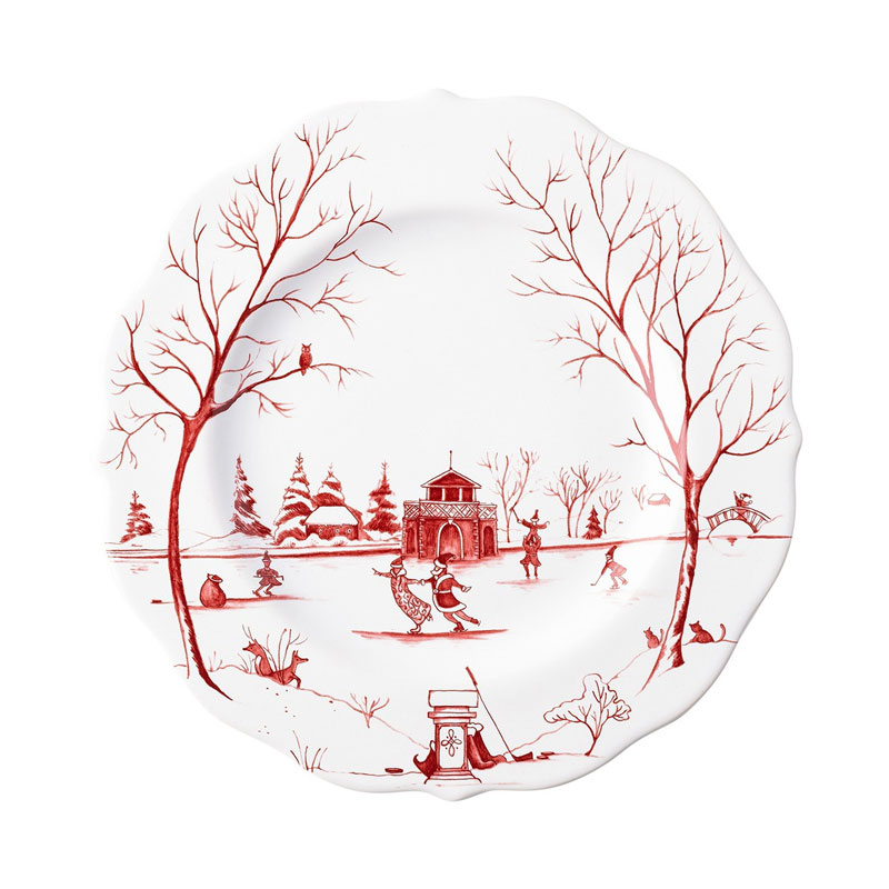 Juliska Country Estate The Claus' Christmas Salad Plate