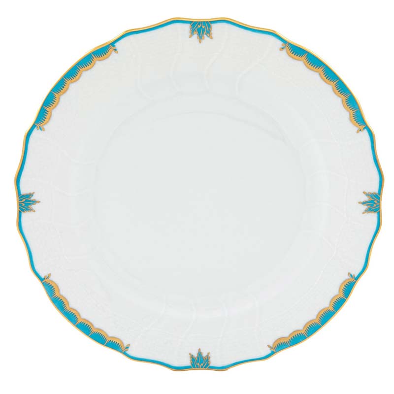 Herend Princess Victoria Turquoise Dinner Plate