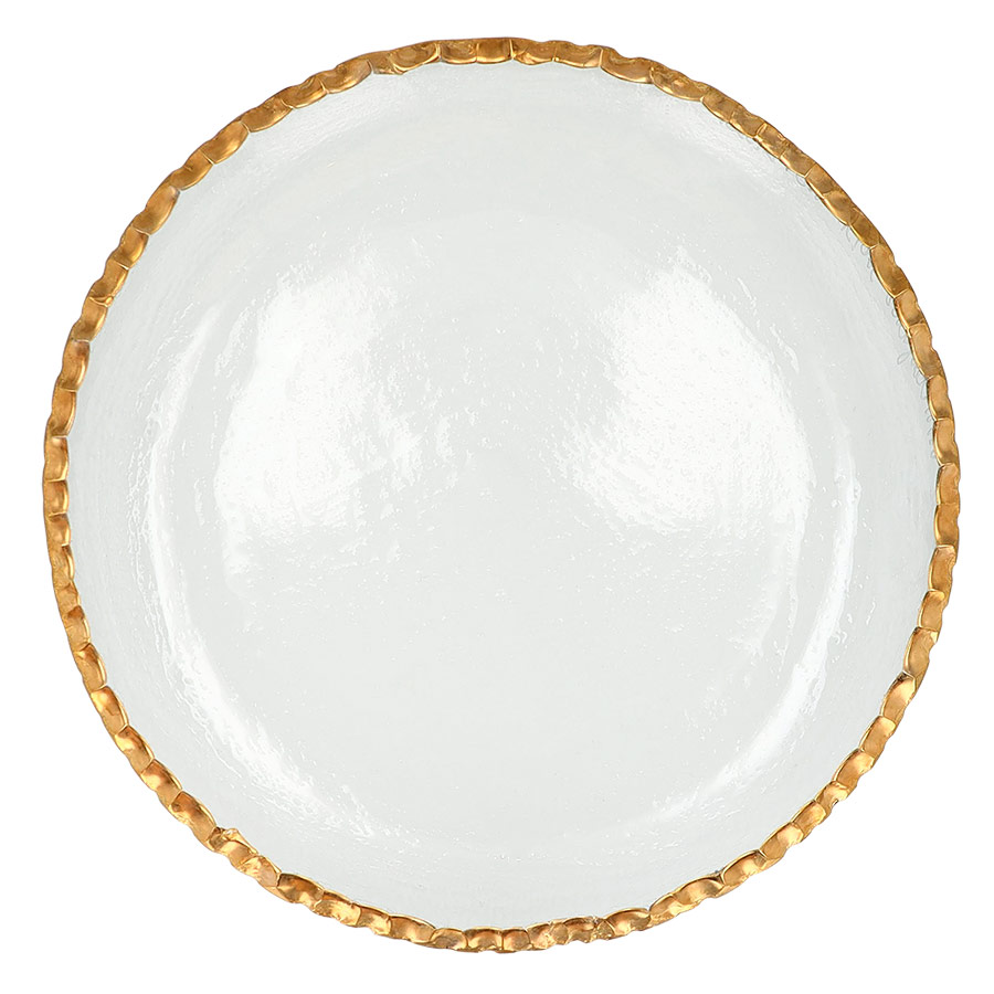 Annieglass Edgey Gold Salad Plate
