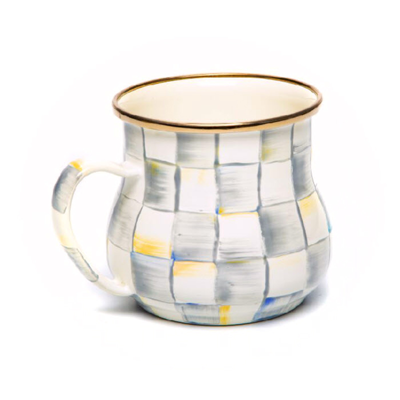 MacKenzie-Childs Sterling Check Mug