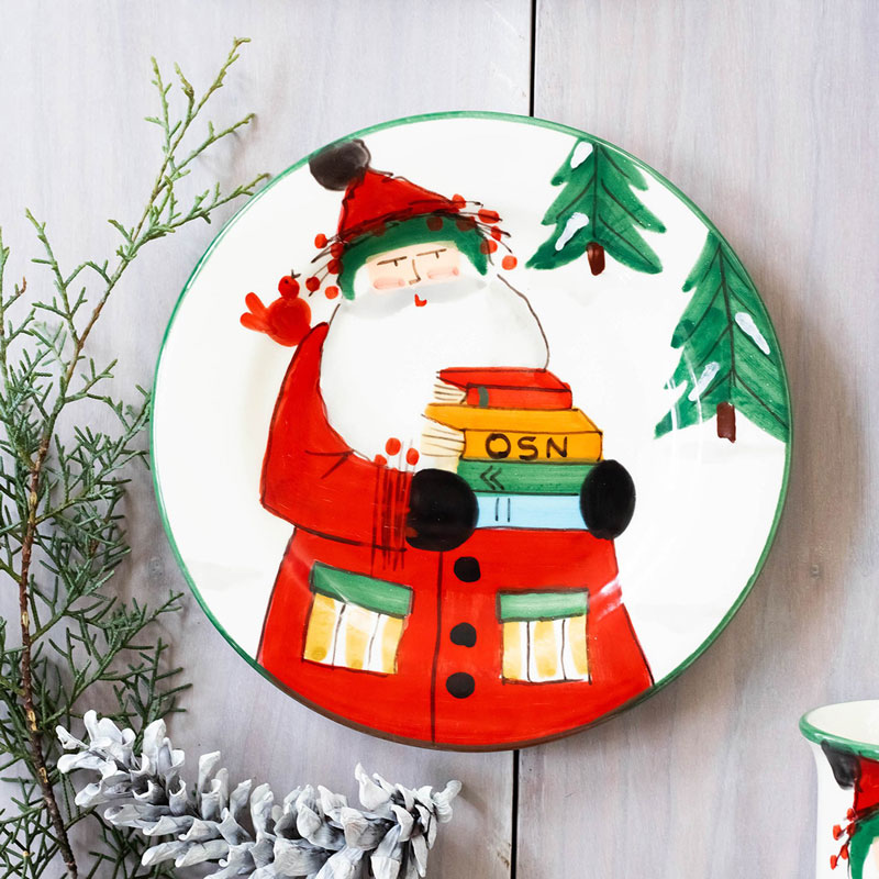 Vietri Old St. Nick 2021 Limited Edition Salad Plate