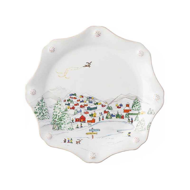 Juliska Berry and Thread North Pole Dessert Plate