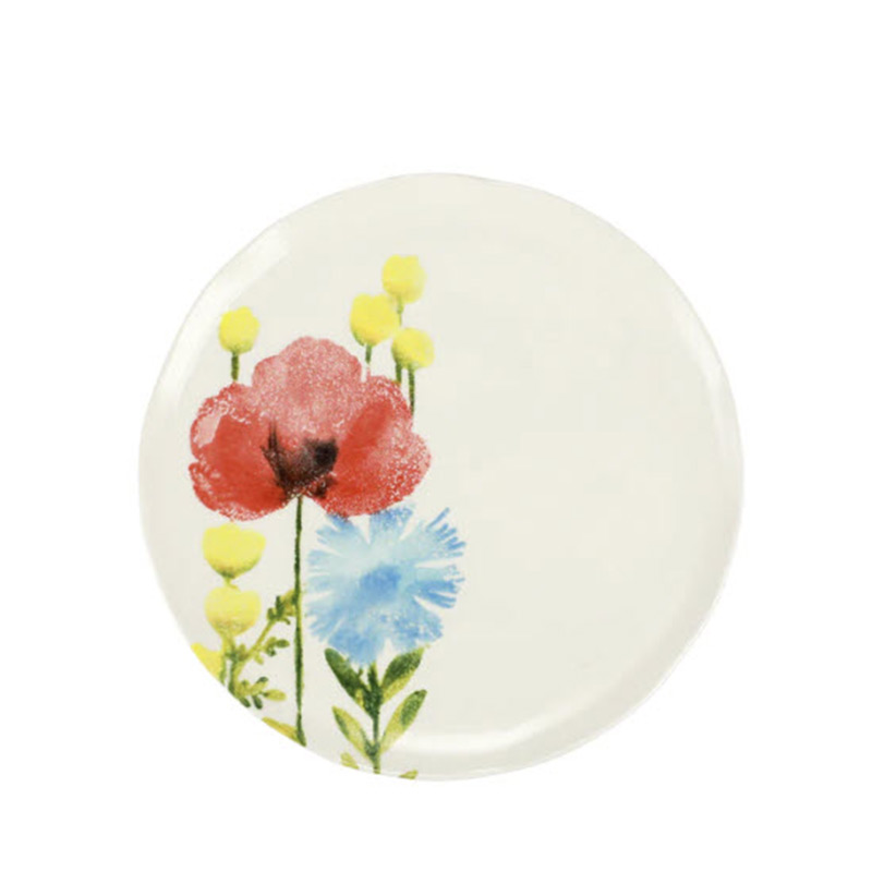 Vietri Fiori Di Campo Tulip and Daisy Salad Plate