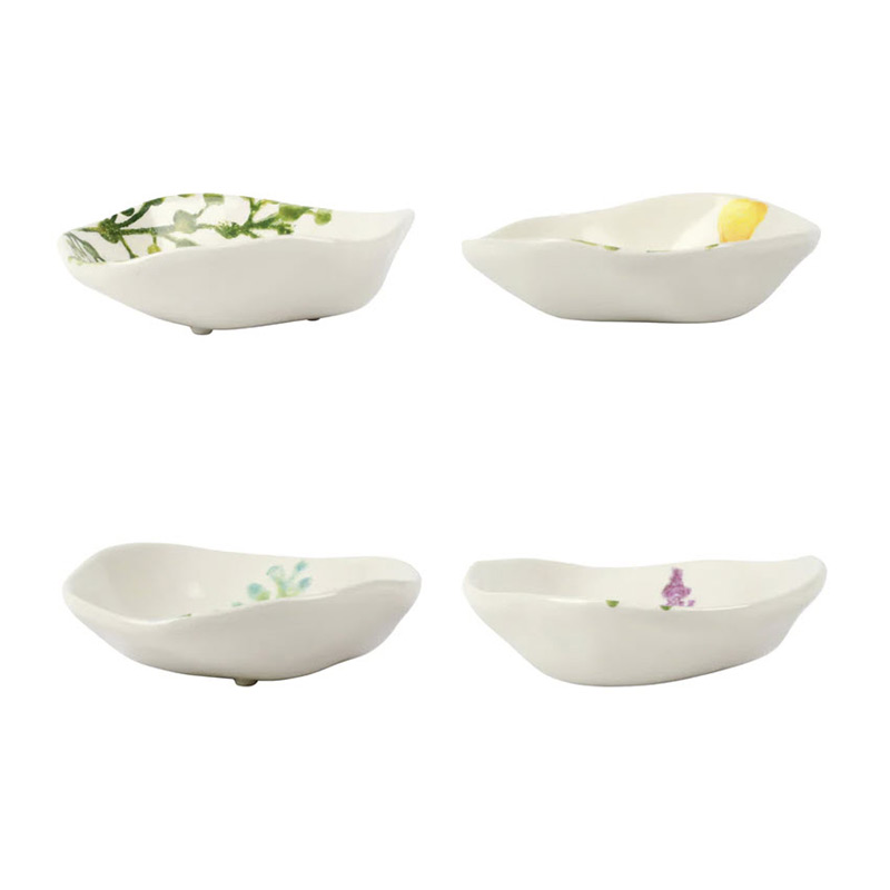 Vietri Fiori Di Campo Condiment Bowls, Set of 4