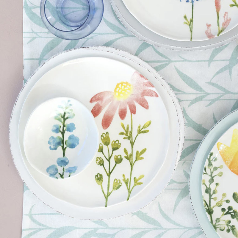 Vietri Fiori Di Campo Condiment Bowls, Set of 4